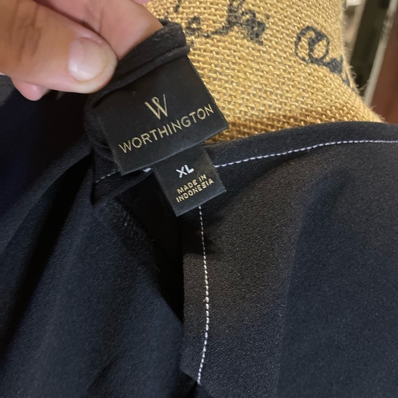 NWOT Worthington Flutter Sleeve Top Xl - Picture 3 of 4